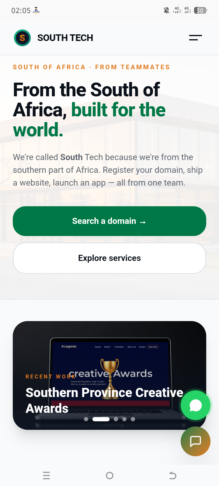 South Tech Africa — Our own home — the site you're on right now.